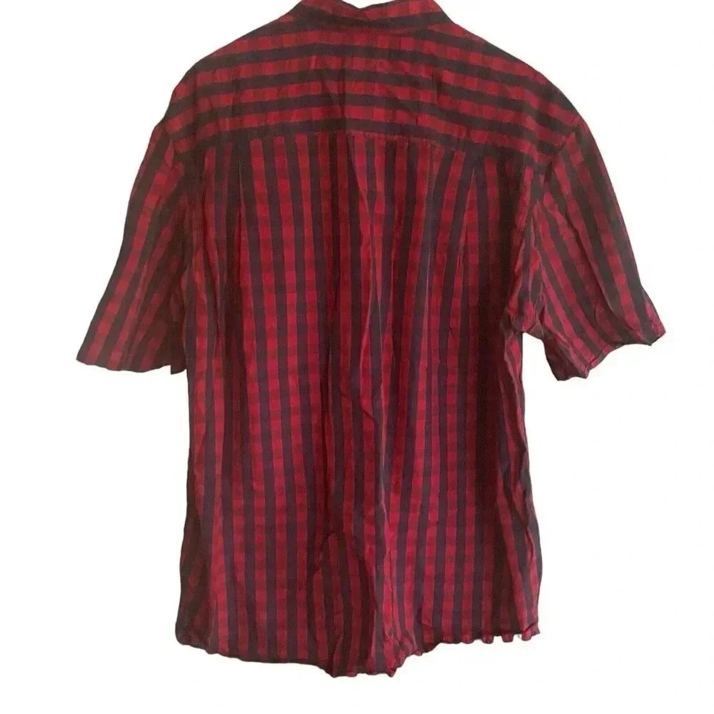 Duluth Trading Company Size Large Tall Mens Short Sleeve Shirt 100% Cotton - Picture 3 of 6